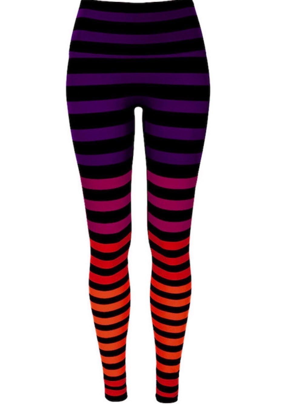 K-Deer Ombré Stripe Full Length Leggings size Medium